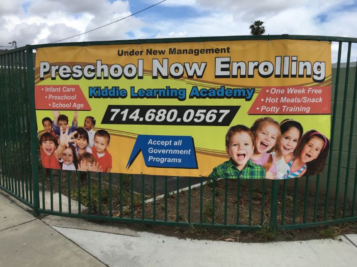 Vinyl Fence Banners in Orange County CA