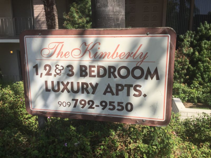 Post and panel signs for apartment complexes in Orange County CA