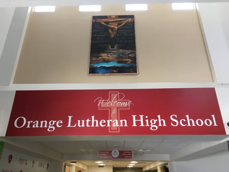 Vinyl wall graphics to welcome for schools in Orange County CA