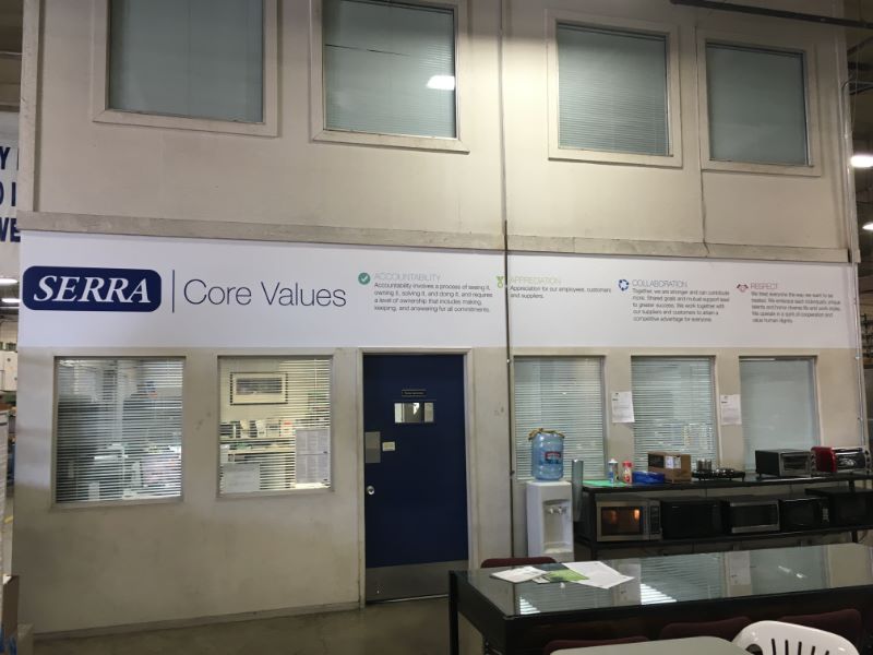 Core Values Wall Wraps in Los Angeles County CA