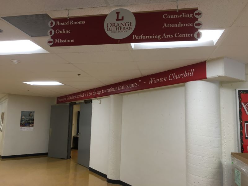 Vinyl Wall Lettering for Schools in Orange County CA