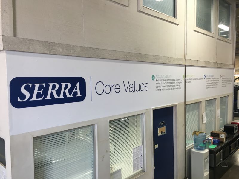 Mission Statement Wall Graphics in Los Angeles County