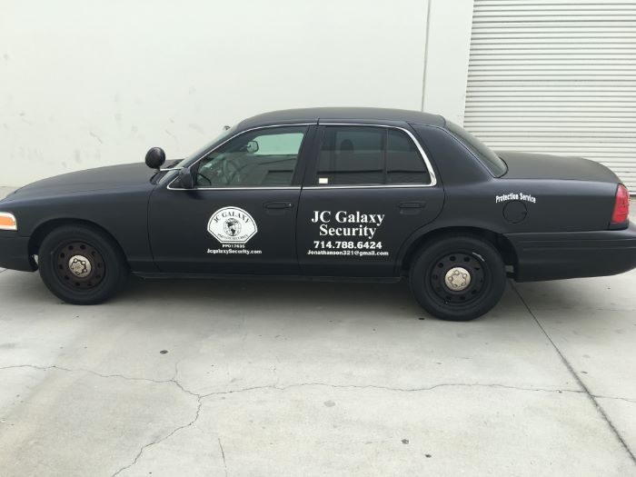 Security Patrol Car Graphics in Orange County CA