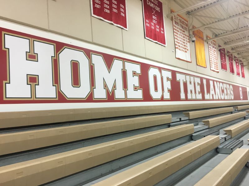 Wall Wraps for school gyms in Orange County CA