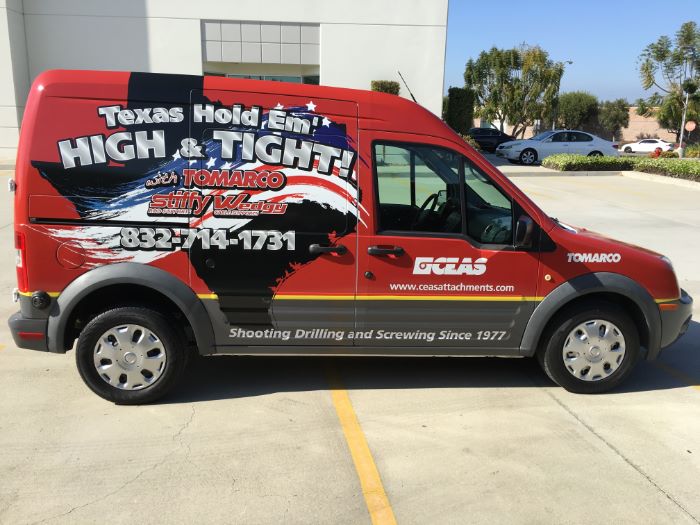 Custom van wraps for businesses in Orange County CA