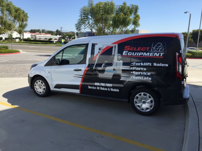 Parial wraps for vans in Orange County CA