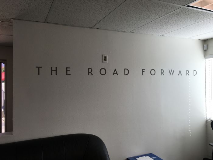 Vinyl wall lettering for businesses in Orange County CA