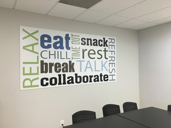 Breakroom wall graphics Fullerton CA
