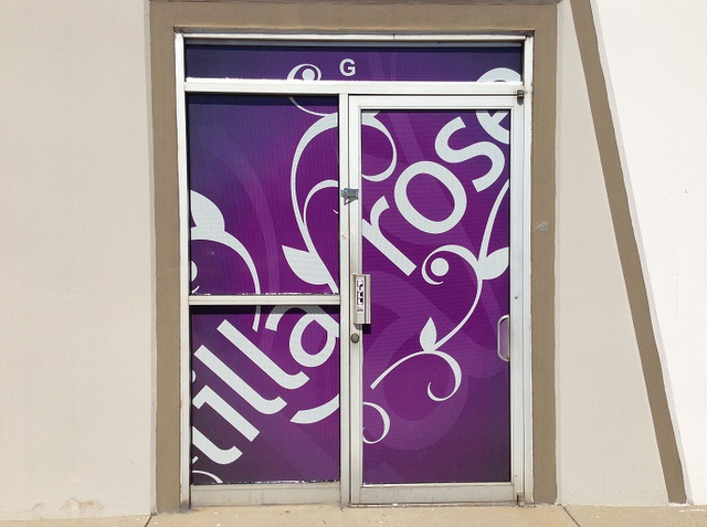 Door and window graphics for retail stores in Orange County CA