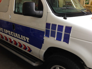 Examples of repaired vehicle wraps