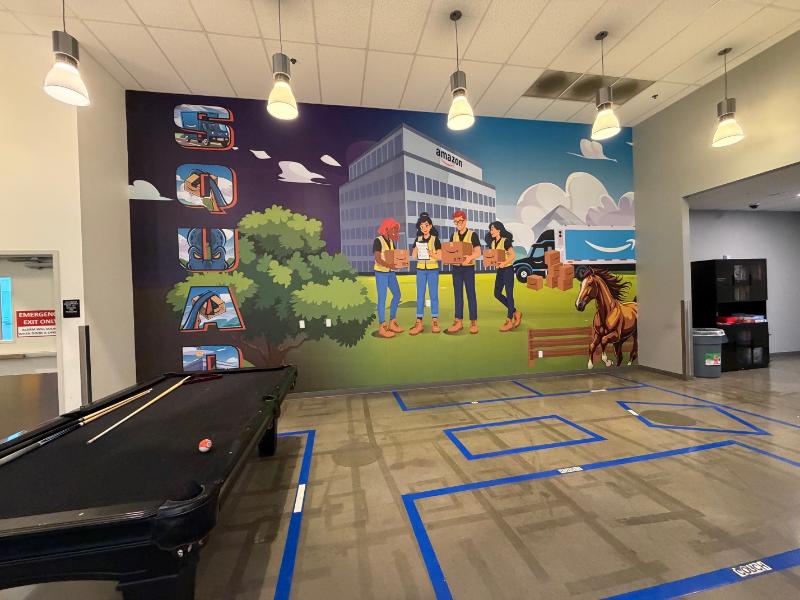 Corona, CA, Wall Graphics & Murals Create an Inviting Space for Break Rooms