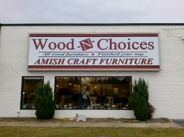 Pylon Sign, Store-Front Illuminated Sign Replacements using Flex Face for Wood-N-Choice in Norcross, GA