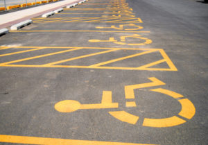 Designated parking for people with disabilities