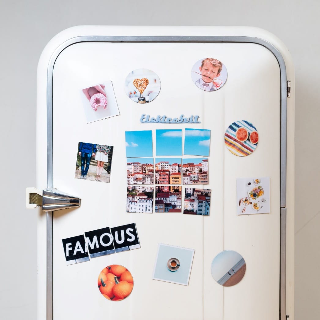 People can decorate their homes with custom printed magnets.