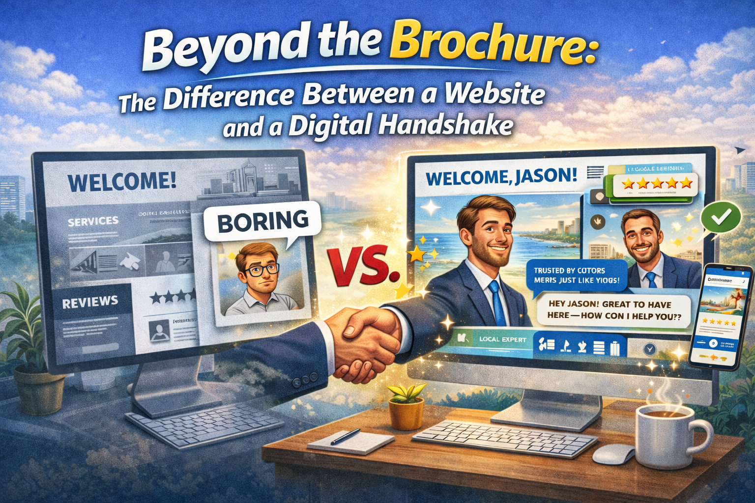 Beyond the Brochure: The Difference Between a Website and a Digital Handshake