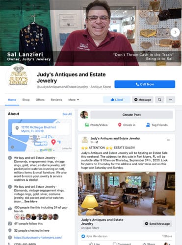 Sals Facebook page