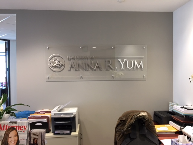 Acrylic Panel Lobby Sign