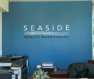 Acrylic dimensional lobby sign