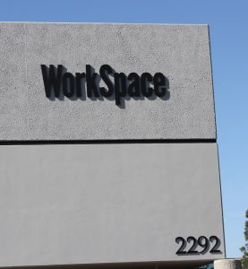 Custom Building Sign for Workspace