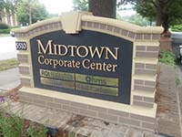 Mid Town Corp Center Monument Sign