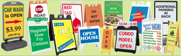 A-Frame and Sidewalk Signs for Fall Festivals in Raleigh NC