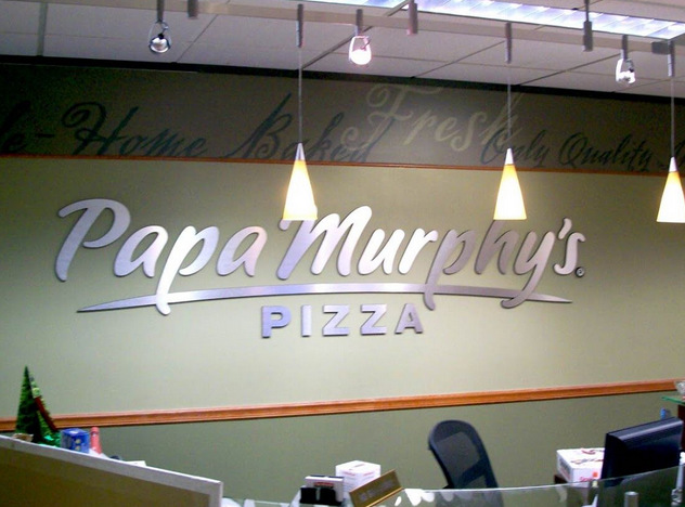 Dimensional letter logo lobby signs Raleigh NC