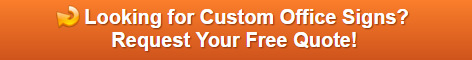 Free quote on custom office signs Cary NC