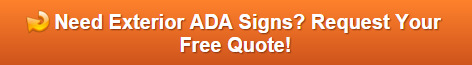 Free quote on exterior ADA Signs Raleigh NC
