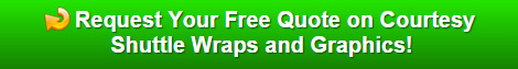 Free quote on courtesy shuttle vehicle wraps Raleigh NC