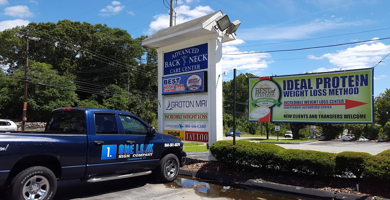 Double-sided, Full Color Banner for the Incredible Weight Lose Center, Groton, CT