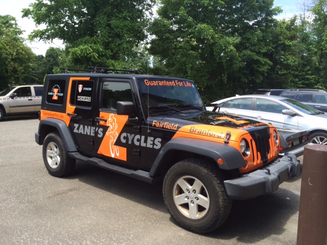 Zane’s Cycles, of Branford, CT, needed to refresh the wrap to reflect the company's image