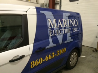 Marino Electric of Killingworth, CT Has One Look Wrap A Vehicle Added to Thier Fleet
