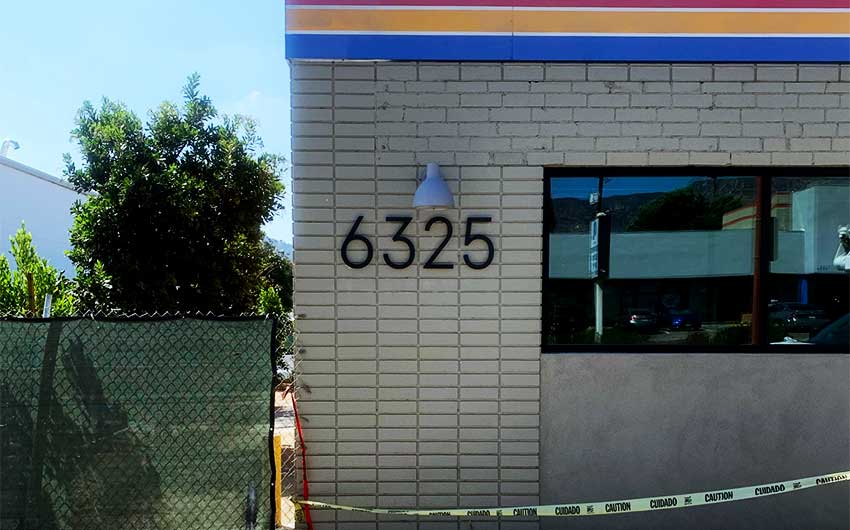 Address Number Signs and ADA Signs for Industrial Campus in Glendale, CA
