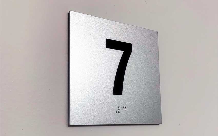 Custom Code Signage for USC Student Housing The 505 in Los Angeles, CA