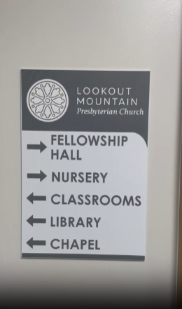 Chattanooga, TN - Custom Wayfinding Signs for Church from a Local Sign Company