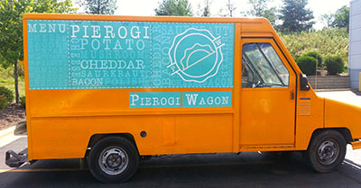 Truck Graphics in Chicago, IL for Pierogi Wagon