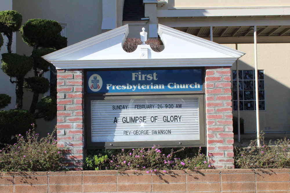 Chula Vista, CA - Custom Indoor Signs for Churches (LED Available)