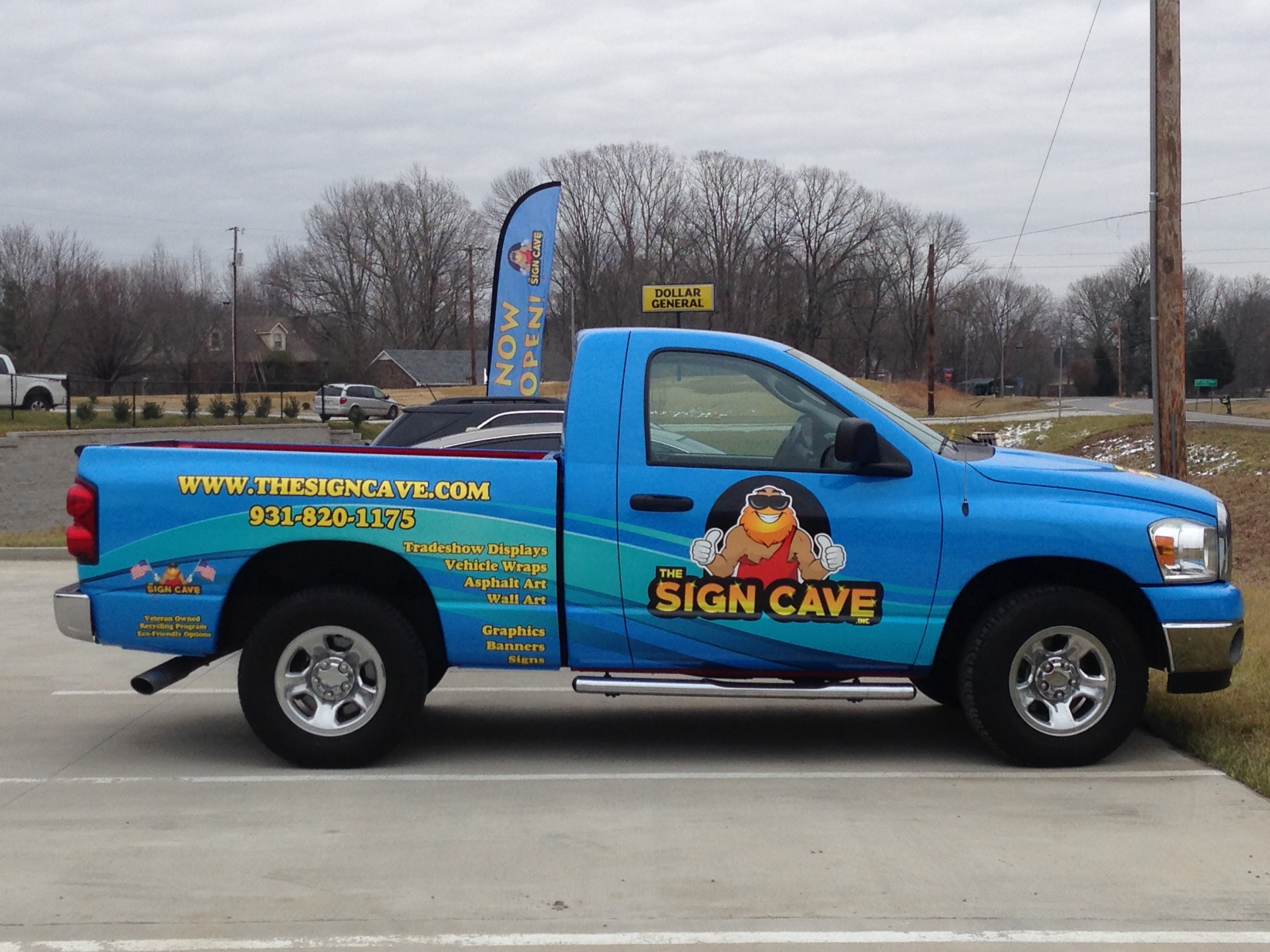 Sign Cave Truck pic1