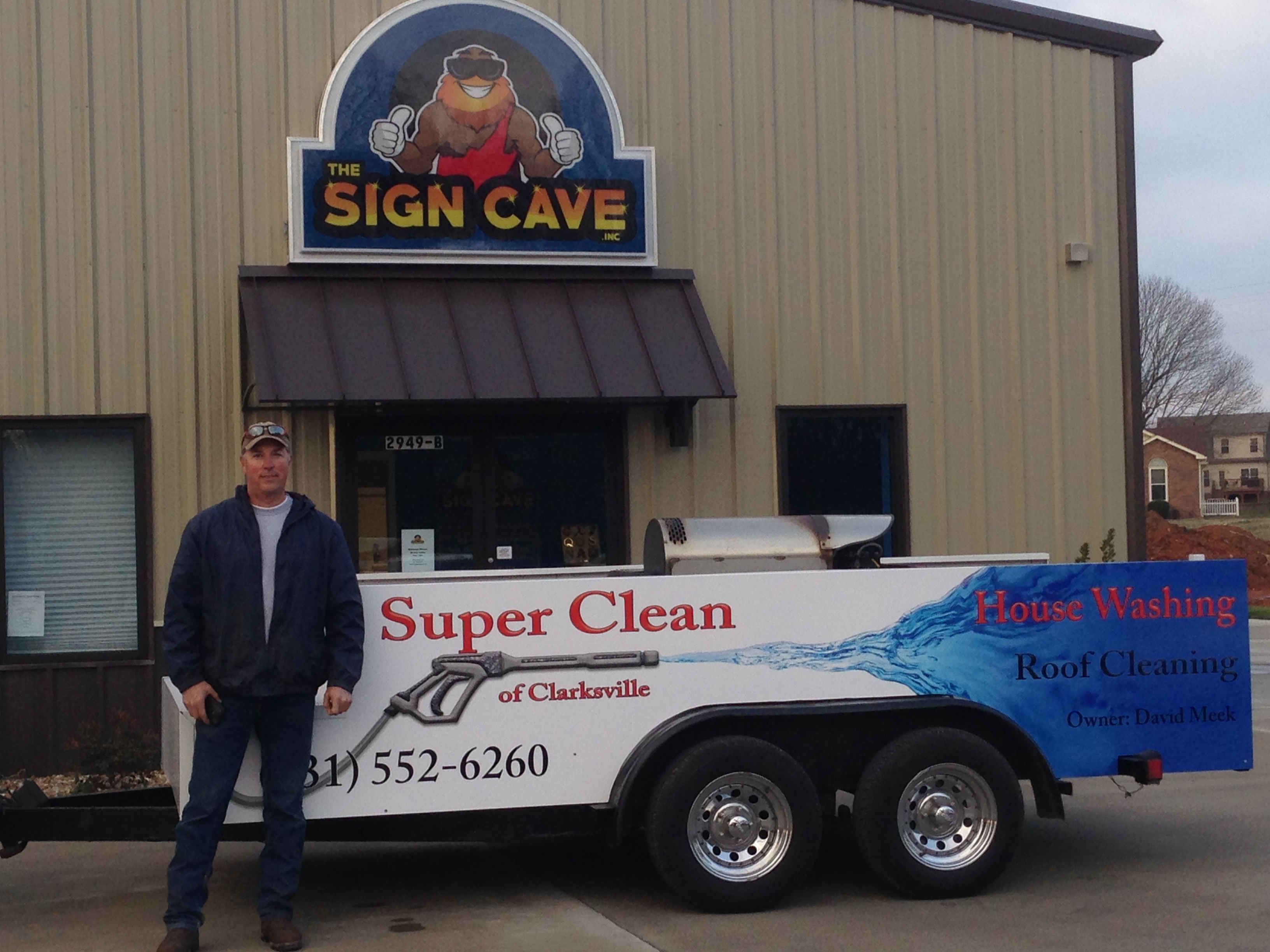 Clarksville, TN - Custom Trailer Graphics for Local Pressure Washing Company