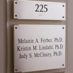 Signs PDQ manufactures acrylic multilayer signs. Stainless steel standoffs enhance the look.