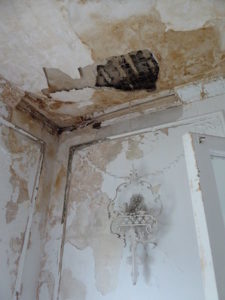 Damaged wall
