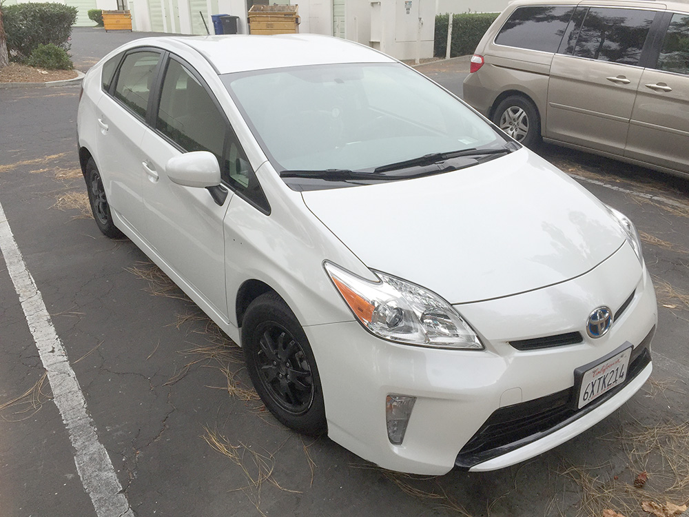 Prius, after stripping. Pristine finish! 