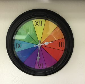 Complementary colors - so you don't forget. 
