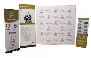 The view of a few of the Special Olympics banners, etc before leaving for San Francisco
