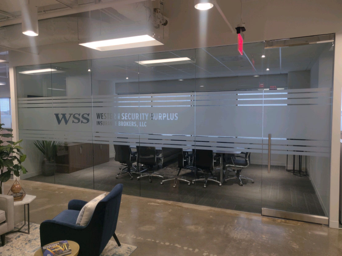Frosted glass vinyl