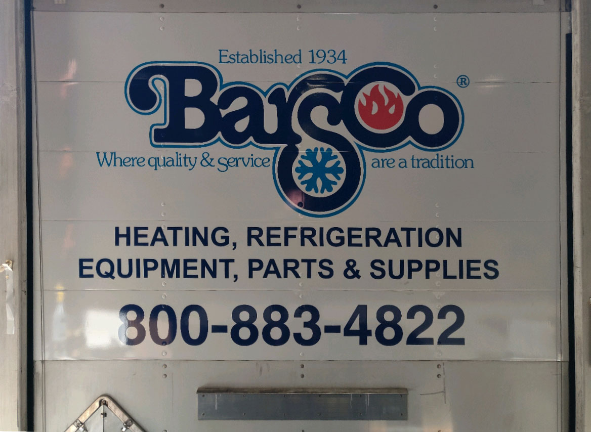 Vehicle Graphics on back trailer door