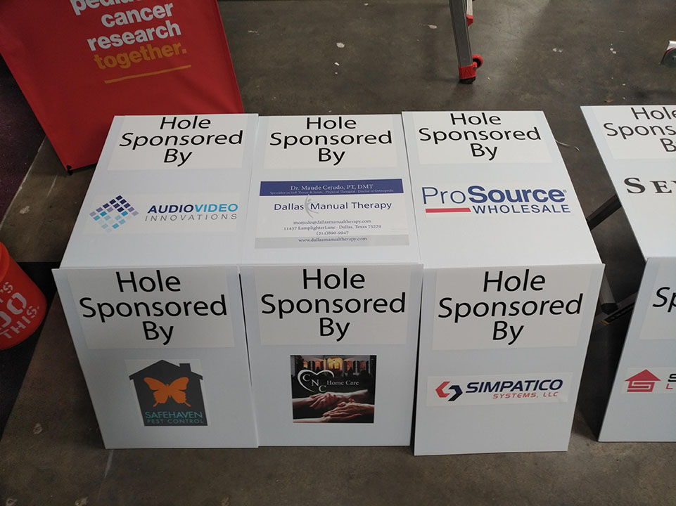 Golf Tournament Sponsor Signs