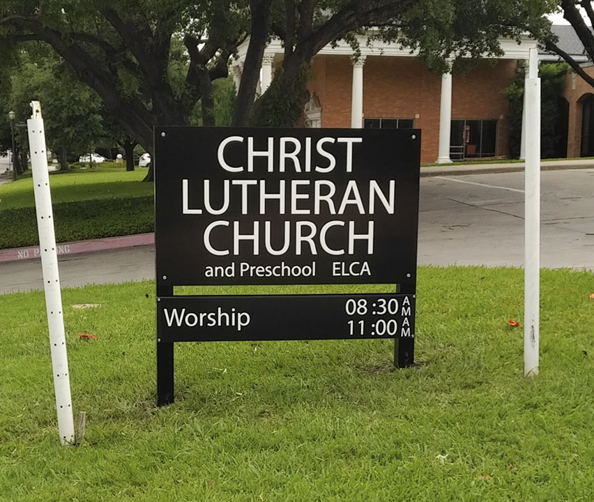 Post and Panel Sign