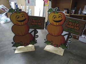 Fair ride height sign