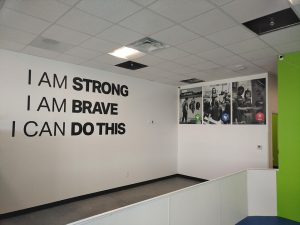 Wall graphics and identification signs